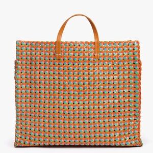 Clare V Simple Tote - Multi Rattan
